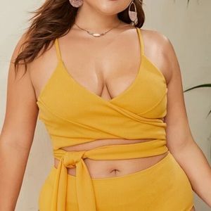 Yellow swim top!